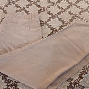 Vintage LRG 100% Cotton Men's Corduroy Beige Pants Size 40 Gently Used